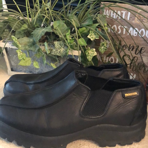 mens black platform shoes